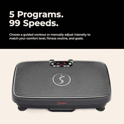 Sunny Health & Fitness 2D/3D Vibration Platform Exercise Machine w/ Remote - size: 2D