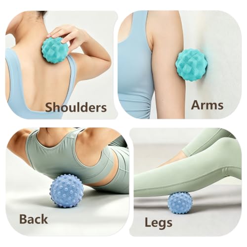APRELM Foot Massage Ball Set for Plantar Fasciitis Relief, 2 Pack (Basic & Enhanced)