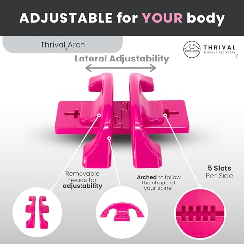 Thrival Arch Back Stretcher, Psoas Muscle Release Tool, Pink - color: Pink, size: ThrivalArch