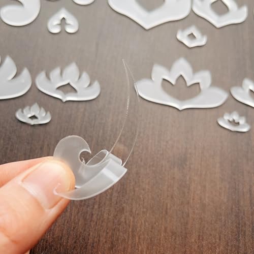 Acrylic Mandala Stencils, Set of 14 with 54 Shapes, Transparent, for Dot Painting, Geometric Patterns, and Decorative Art