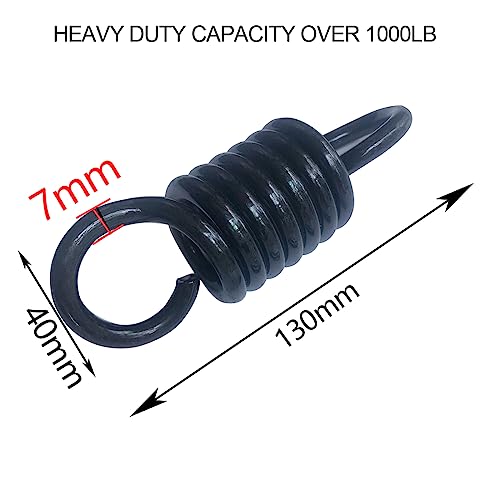 Eye Ceiling Hook Swing Hangers 550LB Capacity for Punching Bags Hanging Chair Hammocks Swing Trapeze Yoga (Heavy Bag Spring-7MM) - size: Heavy Bag Spring - 7MM