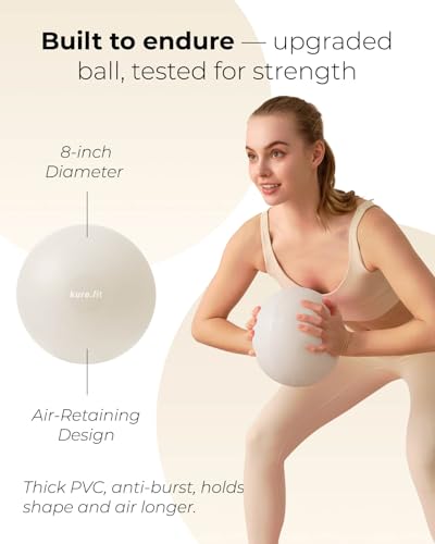Pilates Kit | Pilates Equipment Set for Home Workouts | Accessories & Guide - color: Beige, style: Essential Kit - 3PC