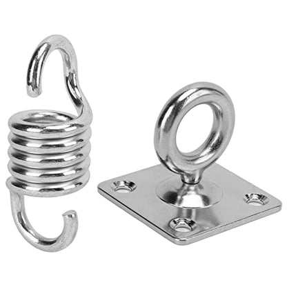 Hammock Chair Hanging Kit, Stainless Steel Ceiling Mount Set, 551LB Load Capacity Swing Hanging Chair for Yoga Sandbag Swing, Hanging Kit with Rotating Door Buckle