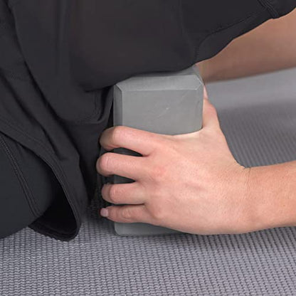 MYGA Yoga Block,Lightweight EVA Foam Yoga Brick,High Density Non-Slip Block for Yoga Poses, Pilates, Balance and Flexibility - color: Grey, size: One Size