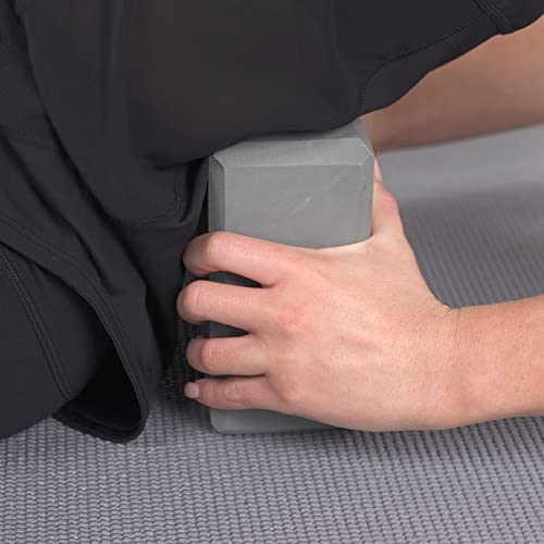 MYGA Yoga Block,Lightweight EVA Foam Yoga Brick,High Density Non-Slip Block for Yoga Poses, Pilates, Balance and Flexibility - color: Grey, size: One Size
