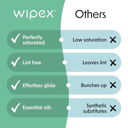 Wipex Natural Wipes for Fitness in Lemongrass & Eucalyptus, Gyms, Yoga, Peloton Cycles, Treadmills and Home, 75 Count (Pack of 4) - size: 75 Count (Pack of 4)