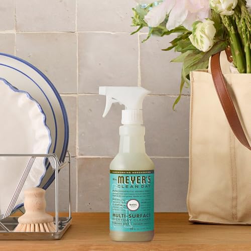 MRS. MEYER'S CLEAN DAY All-Purpose Cleaner Spray, Basil, 16 fl. oz - size: 16 Fl Oz (Pack of 1)