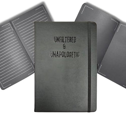 Julia's Journals Black Paper Journal for Writing or Sketch - 200 Pages (100 Sheets) - 100 GSM - A5 Note Book