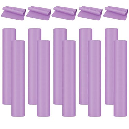 LEIFIDE 10 Pack Yoga Mat Bulk 68'' x 24'' x 4mm Thick Yoga Mat - color: Purple