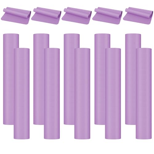LEIFIDE 10 Pack Yoga Mat Bulk 68'' x 24'' x 4mm Thick Yoga Mat - color: Purple