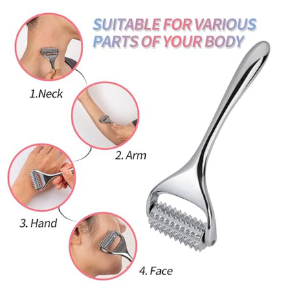 SOOTHESOUL Acupuncture Massage Roller, Good Gift for Your Loved, Trigger Points Massage Tool, Pain Relief and Stress Relaxing Massager for Muscle,Scalp, Hand,Neck, Arm, Foot, Face