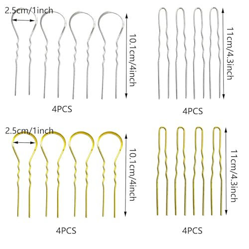 Attuslla 3 PCS Hair Stick Resin Molds Silicone Kit, 19 PCS Silicone Hairpin Molds Hair Stick Molds for Jewelry Crafts Making, Hairpin Clip DIY - color: Style C