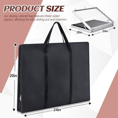 Abbylike Trade Show Display Case Carry Bag, Extra Large Bag for Sports Cards Trade Show Case Shipping(22 x 26 x 4 Inch) - size: 22 x 26 x 4 Inch
