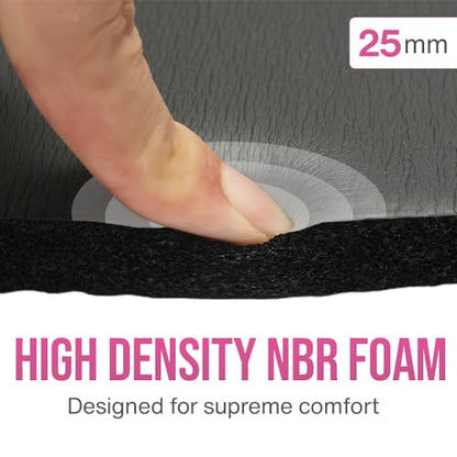 Kinesis Yoga Knee Pad Cushion - Extra Thick 1 inch (25mm) Exercise Knee Pad | Enjoy Pain Free Yoga, Includes Breathable Mesh Bag for Easy Travel and Storage (Does Not Include Yoga Mat)