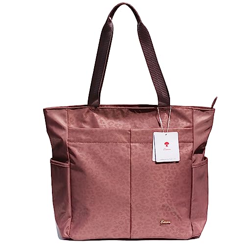 ESVAN Original Floral Tote Bag Large Shoulder Bag with Multi Pockets for Gym Travel Beach Daily Bags - color: A3