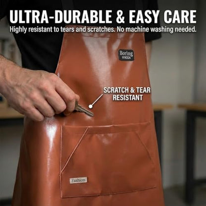 Cross Back Aprons for Women with Pockets, Waterproof, Gardening