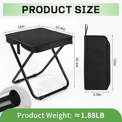 Lightweight Aluminum Portable Folding Stool for Adults