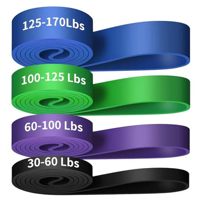 Alllvocles Resistance Band, Pull Up Bands, Pull Up Assistance Bands, Workout Bands, Exercise Bands, Resistance Bands Set for Legs, Working Out, Muscle Training, Physical Therapy, Shape Body, Men Women - color: 0.9-2.1in