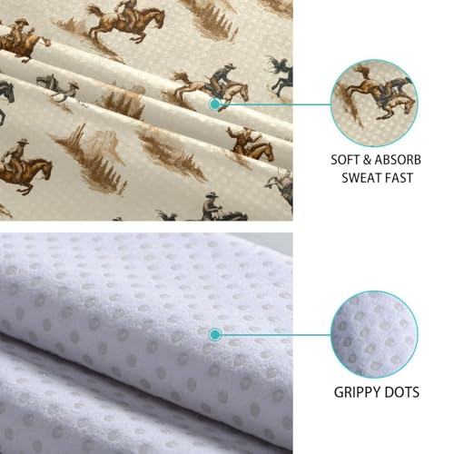 Yoga Mat Towel Cowboy, 73" x 27" - color: Cowboy
