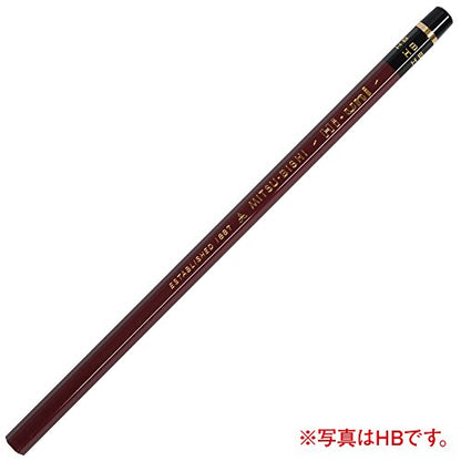 Uni Wooden Pencil, 3B, Box of 12 (HU3B) - style: 3B