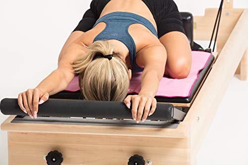 Salt & Honey Non-Slip Pilates Reformer Mat Towel - color: Pink