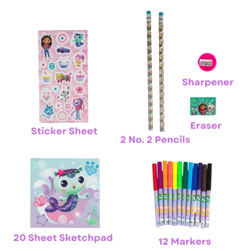 Innovative Designs Gabby’s Dollhouse Color and Roll Activity Set with Carrying Case, Stickers, & Art Supplies - style: GabbysDollhouse