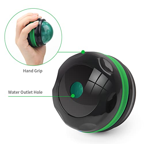Coolrunner Massage Ball, Manual Roller Massager, Handheld Self Massage | Therapy and Relax Full Body Tools for Sore Muscles, Shoulders, Neck, Arms, Legs, Back, Foot, Body (Green) - color: Green