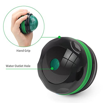 Coolrunner Massage Ball, Manual Roller Massager, Handheld Self Massage | Therapy and Relax Full Body Tools for Sore Muscles, Shoulders, Neck, Arms, Legs, Back, Foot, Body (Green) - color: Green