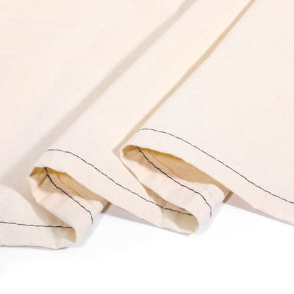 3 Yards 100% Cotton Canvas Fabric by The Yard, 63'' Wide (7oz) Natural Cotton Duck Canvas Fabric for Sewing Arts & Crafts, Backings, Covers