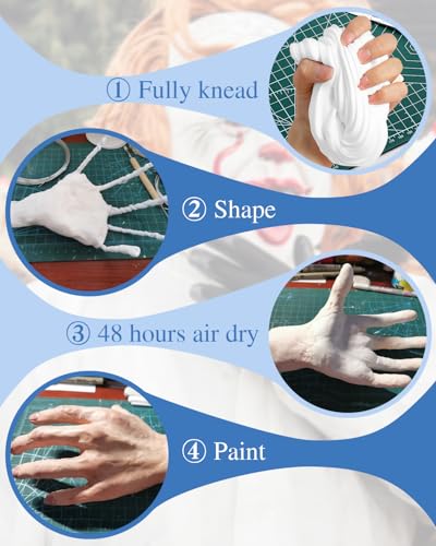 LEICHTEN 17.6oz Air Dry Foam Clay Safe Modeling Clay for Cosplay DIY Crafts | Non-Toxic Safe Air Dry Foam Clay, Lightweight Soft Modeling Clay for Cosplay, Art Crafts & DIY Handmade Projects