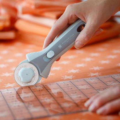 Missouri Star Rotary Cutter, 45mm Blade, Rolling Cutter Tool for Quilt Appliques and Cutting Fabrics, Essential Quilting and Sewing Supplies for DIY Craft Projects - color: 45mm Rotary Cutter
