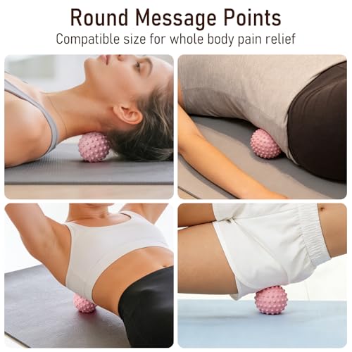 Massage Muscle Roller Stick & Ball Foot Body Myofascial Release Set 3 Pack