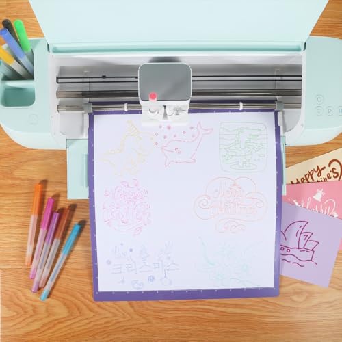 Glitter Gel Pen Set Compatible with Cricut Maker 3/Maker 4/Maker/Explore 3/4/5/Air 2/Air, 0.8 Tip Glitter Pen Set of 12 Pack Medium Point Pen, Writing, Drawing, Invitations, Cards - color: 12 Glitter Pens