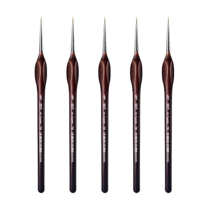 XDT#729 Artist Micro Detail Paint Brush, Small Detail Painting Brushes 5 Piece #00000 Set，Acrylic Watercolor Oil, Fine Detailing Painting, Art, Scale Models - size: 5Pc Pack #5/0