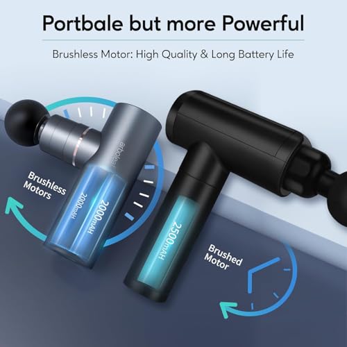 arboleaf Mini Massage Gun Deep Tissue, Portable Percussion Muscle Massager - color: Gray