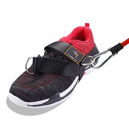 2-Pack Foot Strap for Cable Machine Fitness Attachment Shoe Workout Straps - color: Black 2 Pack