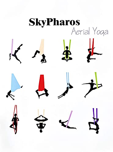 Aerial Silks Yoga Swing Set, Fitness Aerial Yoga Kit | Anti-Gravity Flight Aerial Yoga Hammock Kit; Low/Non Stretch Nylon Tricot Fabric; For Fitness & Dance; Hardware Included - color: Champagne