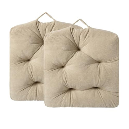 Floor Pillow for Adults, Large Sitting & Meditation Cushion - color: Beige, Square