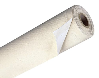 Creative Mark Spectrum Universal Unstretched Cotton Canvas Roll - 72" x 6 Yards 12 oz (14.5 oz Primed) Double Primed, Rich White Acid-Free Acrylic Priming, Canvas Rolls for Painting