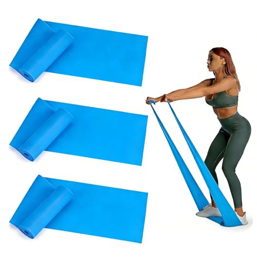 Resistance Bands Long Non-Latex Elastic Stretch Bands Work Out Band for Working Out Women or Men, Exercise Bands Set Yoga, Pilates, Gym, - color: Blue-10/15lb, size: 5ft/6.5ft