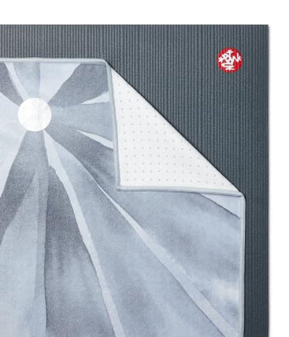 Manduka Yogitoes Hot Yoga Mat Towel - 71" | Moisture Activated Grip | Patented Silicone Nubs | Highly Absorbent, Durable | Made from Recycled Materials | 71 x 24 Inches | Diamond Invincible - color: Diamond Invincible, size: 71" x 24"