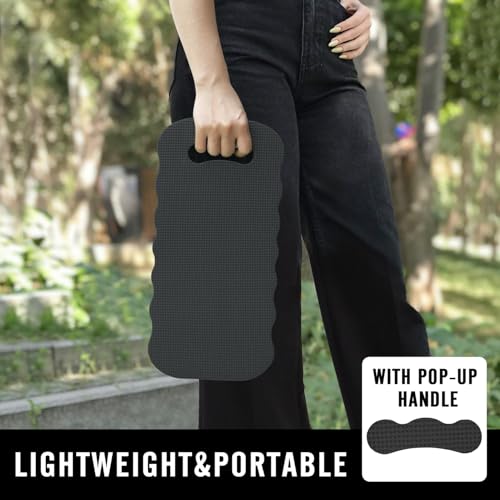 Altdorff Thick Kneeling Pad 2 Pack, Waterproof, Comfortable Garden Kneeling Pads Stain Resistant, Multi-Functional Kneeler Pad for Gardening, Baby Bath, Yoga, Praying and Exercise (Black) - color: Black