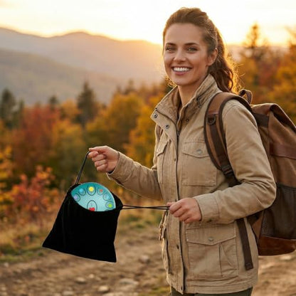 Steel Tongue Drum, Rain Drum for Outside Garden, Waterproof Meditation Rain Chime, UV-Printed Notes & Geometric Design, with Bag, Mallets & Music Book (Malachite Green, 6.5 Inch 13 Notes) - color: Malachite Green