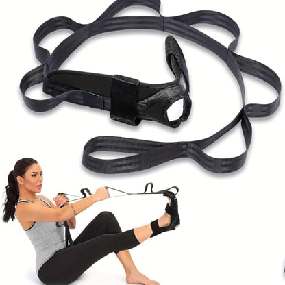Leg Stretching Strap with Loops, Yoga Strap Foot and Calf Stretcher Band Stretch Bands Leg Stretcher Belt for Stretching Equipment Exercise Flexibility