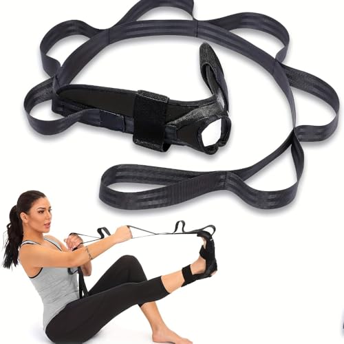 Leg Stretching Strap with Loops, Yoga Strap Foot and Calf Stretcher Band Stretch Bands Leg Stretcher Belt for Stretching Equipment Exercise Flexibility