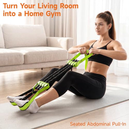 Innstar Pull Up Assistance Bands, Heavy Duty Resistance Band for Pull Up Assist, Adjustable Resistance 165-265lbs with Fabric Feet/Knee Rest, Pull Up Bands Assistance Bands - color: Green 265lbs adjustable