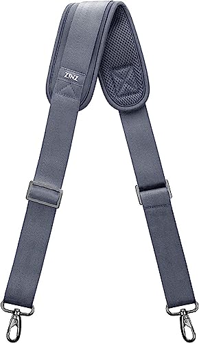 ZINZ 가방 어깨끈, 패딩 처리된 조절 가능한 어깨끈 교체품, Dg02y01 - color: Dg02y01, size: 57 inch