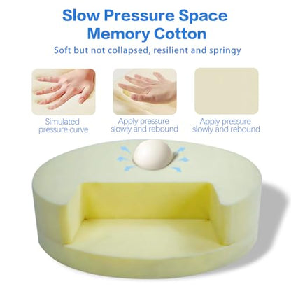 Meditation Cushion & Pillow Seat - No More Numb Legs Comfortable Memory Foam Sitting for Adult, idea for Reading, Yoga.