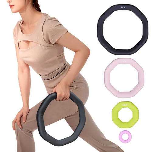 Leikefitness Weight Ring，2in1 Kettlebell&Power Ring,Yoga Exercise,Aerobics