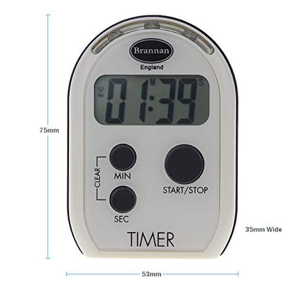 Brannan Visual Timer Multi Function with Vibrating Audible and Flashing Alarm - Seniors Countdown Timer Ideal for The Visually and Hearing Impaired